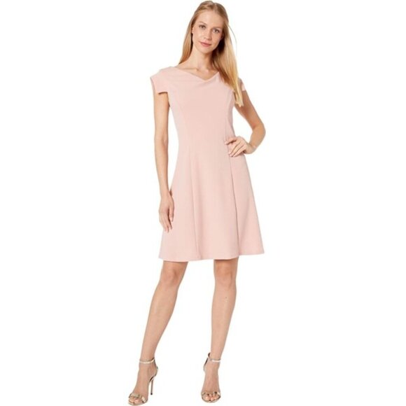 bebe Dresses & Skirts - New - bebe Asymmetrical Cowl Neck Cap Sleeve Dress, Blush, size 8
